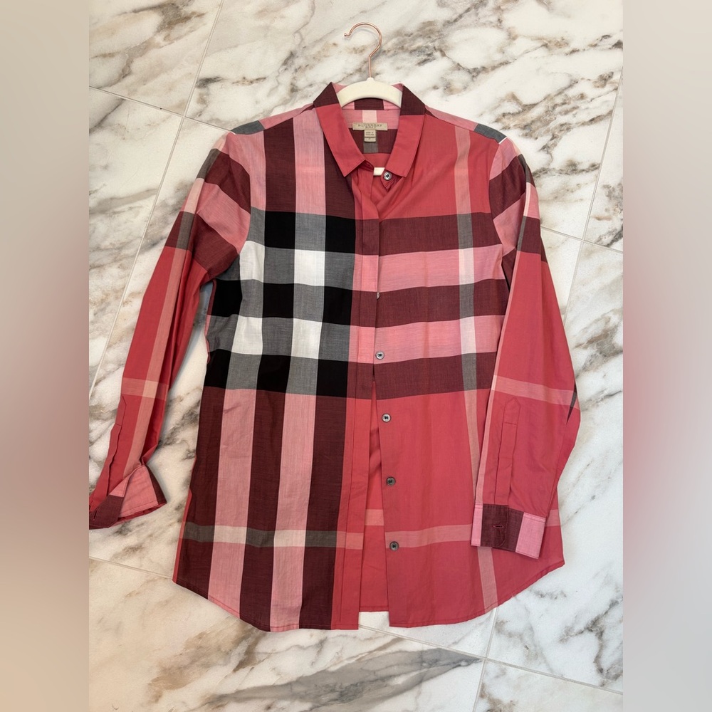 Burberry Classic Check Button-Down Shirt | Like New | Size S - Picture 2 of 9